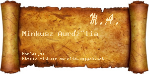 Minkusz Aurélia névjegykártya